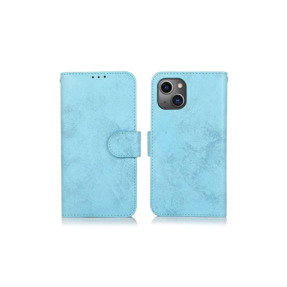 Iphone 13 Wallet Case Smooth Stylish Light Blue 962029543626