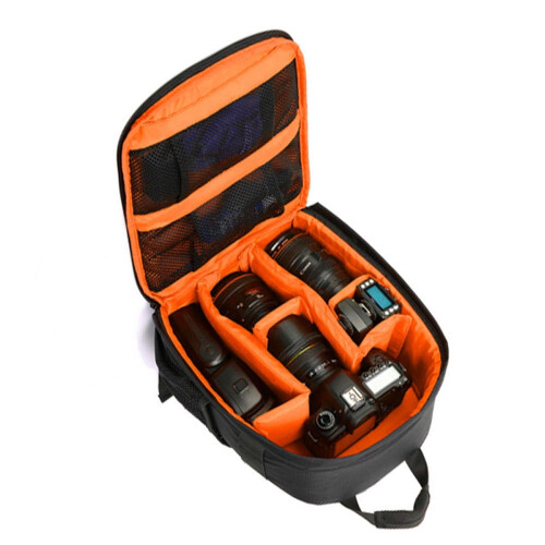 Ryggsäck för systemkamera, 33 cm stöldskyddad i nylon-polyester 2