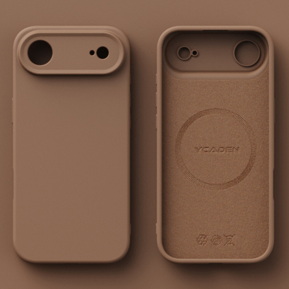 (Khaki) Ycaden For Iphone Air Case Compatible With Magsafe Precise Cutouts Tpu Phone Back Cover 6914296439625