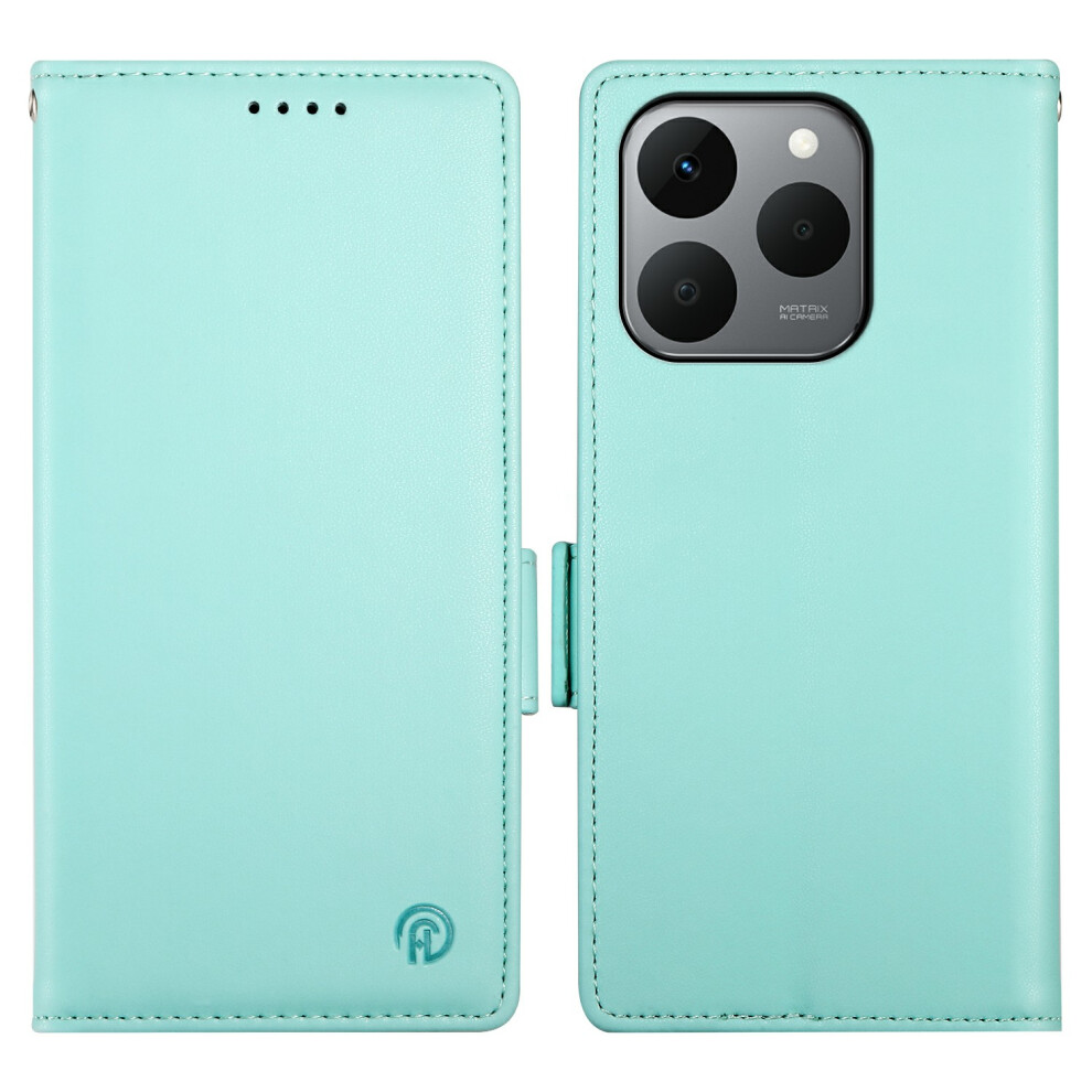 (Mint ) For Realme 15T 5G Stand Case Pu Leather Wallet Phone Cover Green 6914290128099