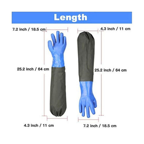 Rubber Gloves Waterproof Heavy-Duty 100cm 1