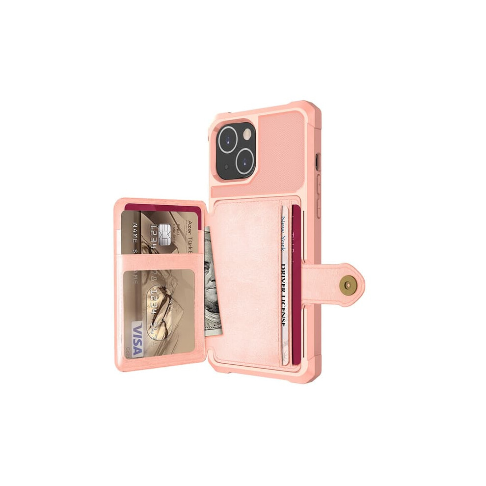 Floveme Iphone 14 Case With Card Slot Rose Gold 962029552321