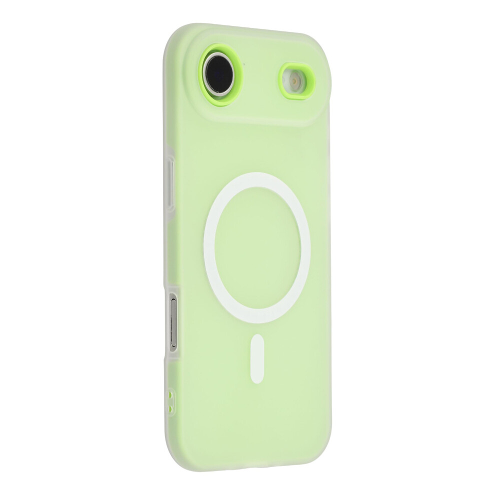 (Green) For Iphone Air Case Compatible With Magsafe Pc + Tpu Frosted Phone Cover Large Camera Cutout Green 6914299626640