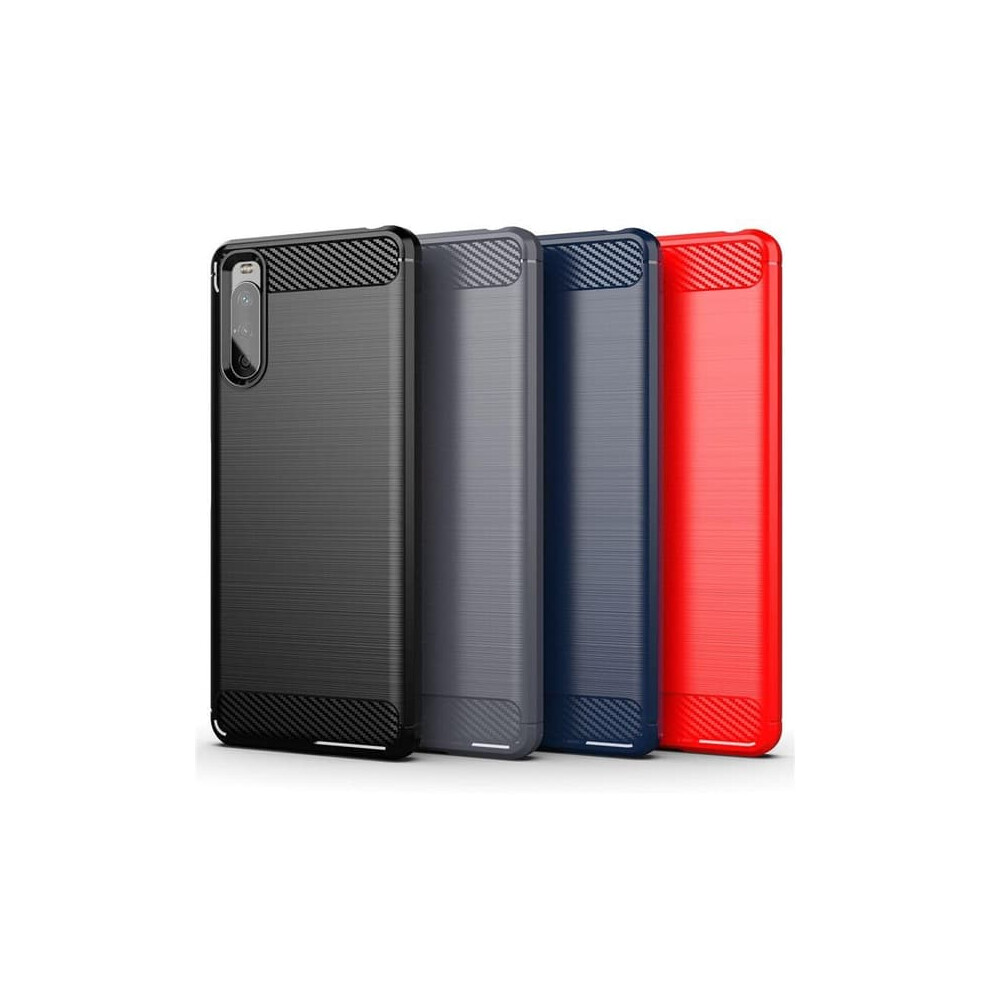 Skalo Sony Xperia 10 Iii Carbon Armor Case Black 962029561088