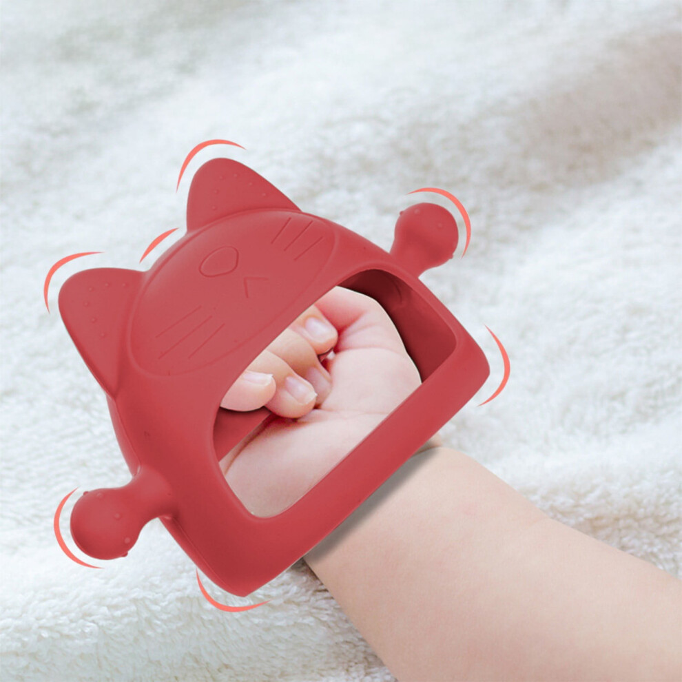 Quinlirra baby teething mitten toy silicone 0-6 months