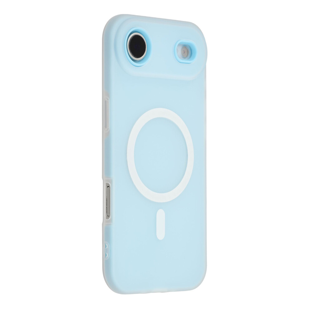(Blue) For Iphone Air Case Compatible With Magsafe Pc + Tpu Frosted Phone Cover Large Camera Cutout Blue 6914293766649