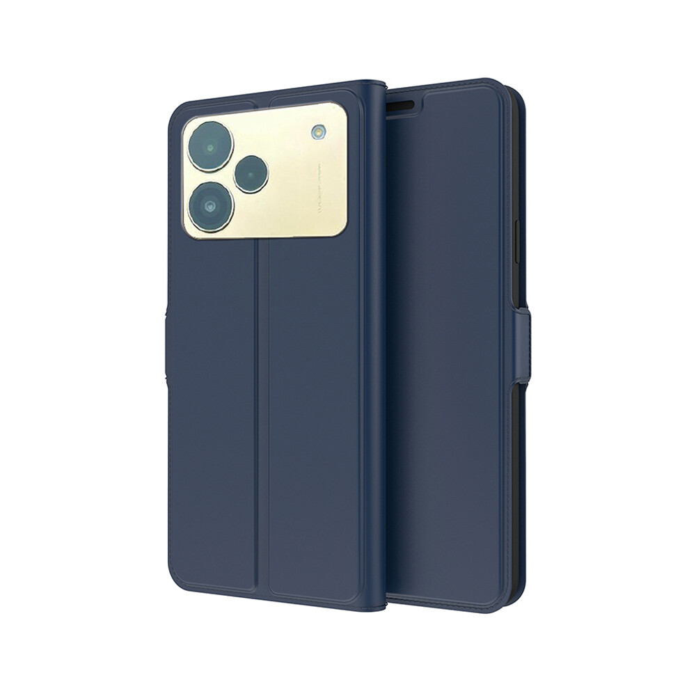 (Blue) For Realme P4 5G Case Shockproof Tpu Inner Shell Leather Phone Cover Card Slot Blue 6914298409992