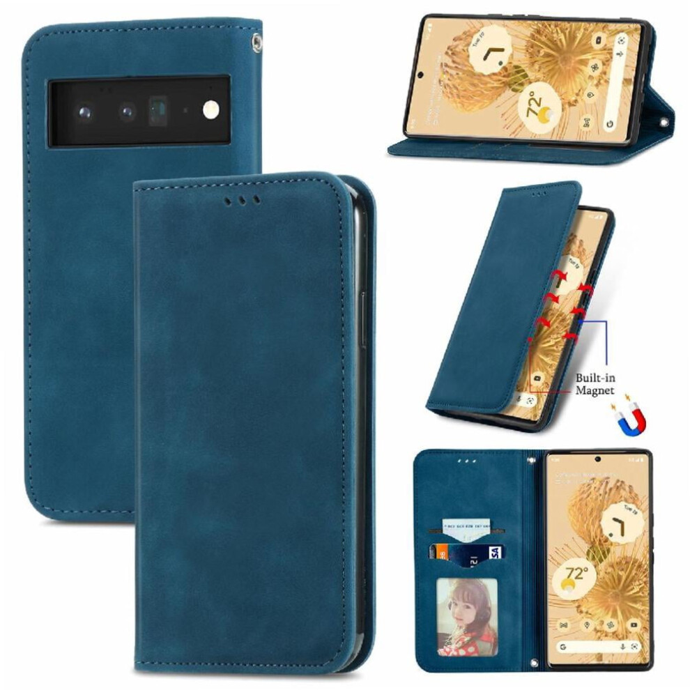 Google Pixel 6 Pro Leather Flip Wallet Case 971050040196