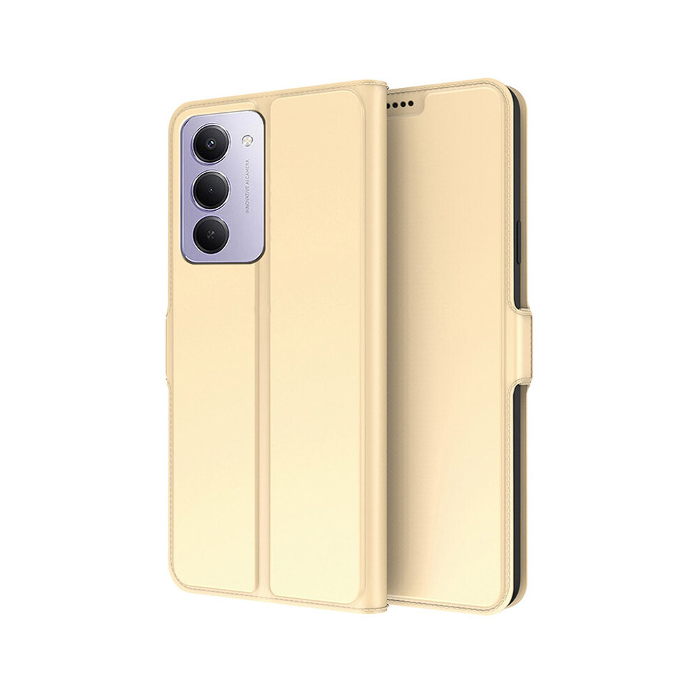 (Gold) For Xiaomi Redmi 15 5G (Global) (169Mm) Case Shockproof Tpu Inner Shell Leather Phone Cover Card Slot Gold 6914297305745