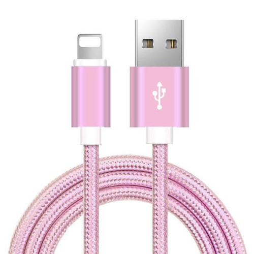 iPhone-compatible cable silver 2 m 2 pcs 2