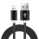 iPhone-compatible cable silver 2 m 2 pcs 4