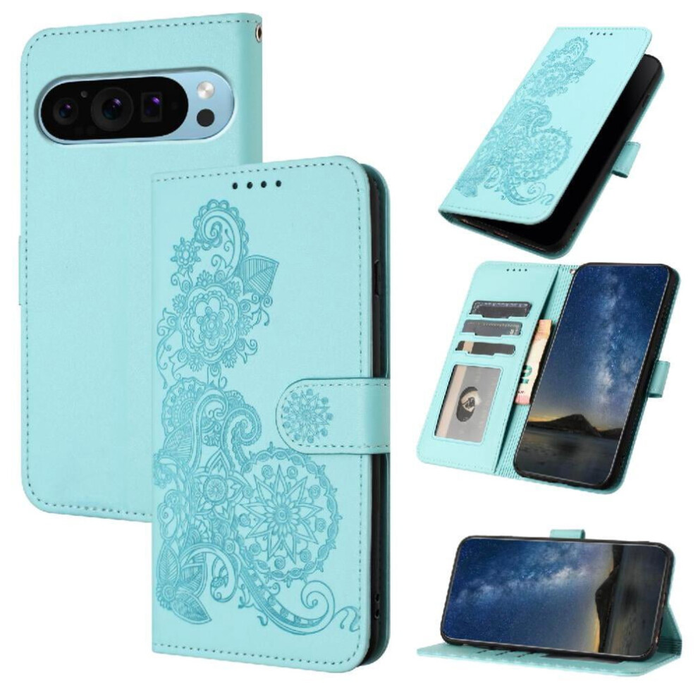 Google Pixel 9 Case Pu Leather Flip Folio With Card Slot 971050040035