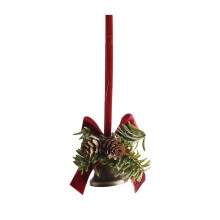 Décorations de Noël suspendues pour sapin, cloches vertes, simulation de scène, cadeaux de Noël