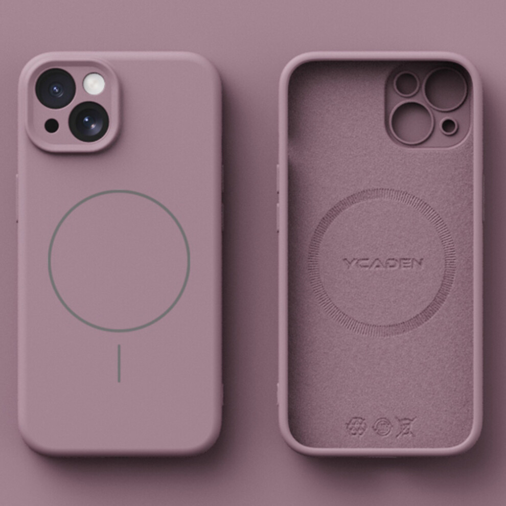 (Blackcurrant) Ycaden For Iphone 15 Case Compatible With Magsafe Precision Cutouts Ultra Thin Tpu Phone Cover 6914290110360