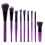 Ensemble de pinceaux KABUKI-MINERALS9 pièces (ORIGINAL) Violet/Argent 5