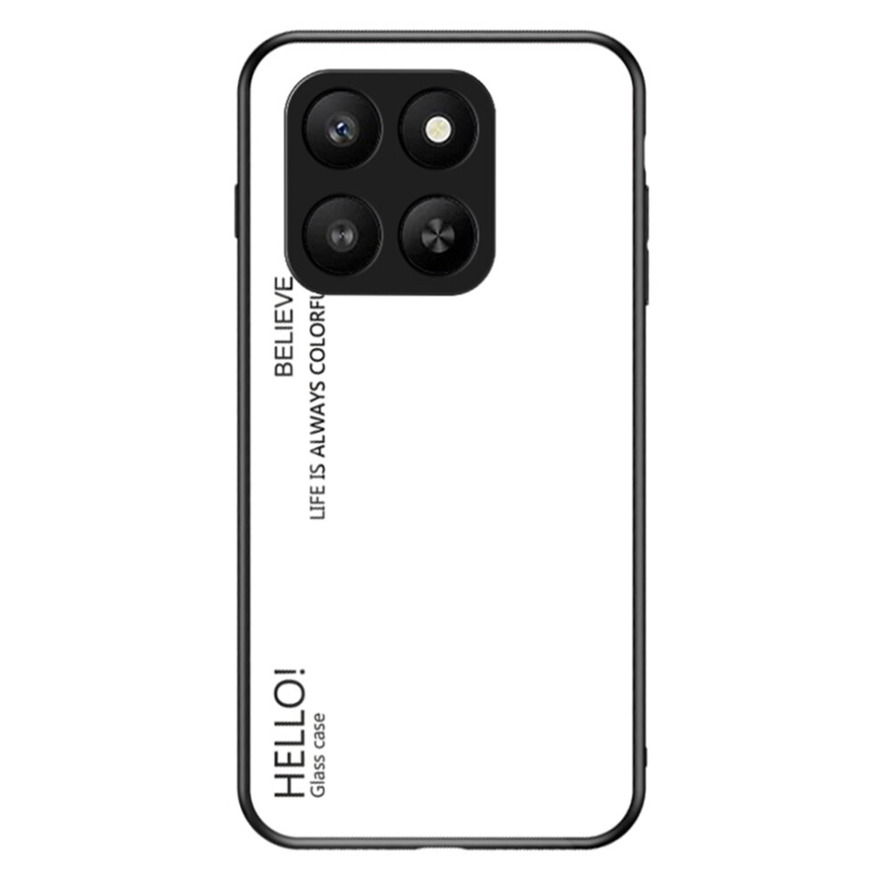 (White) For Honor 400 Smart 5G / 4G / X7d 4G Case Anti-Scratch Tempered Glass + Pc + Tpu Phone Cover White 6914295389440