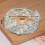 Crystal imitation pearl bracelet silver multilayer 6
