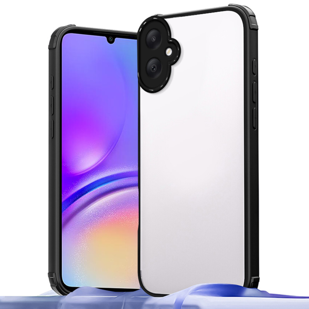 (Black) For Samsung Galaxy A05 4G Case Reinforced Corner Shockproof Tpu + Acrylic Phone Cover Black 6914294670648