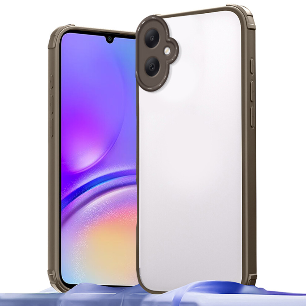 (Brown) For Samsung Galaxy A05 4G Case Reinforced Corner Shockproof Tpu + Acrylic Phone Cover Brown 6914293105530