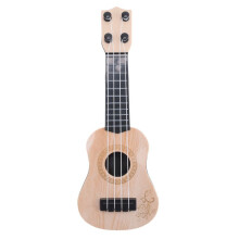 Beige Kids Classical Ukulele Guitar Toy Early Education Small Guitar Party Supplies Adjustable