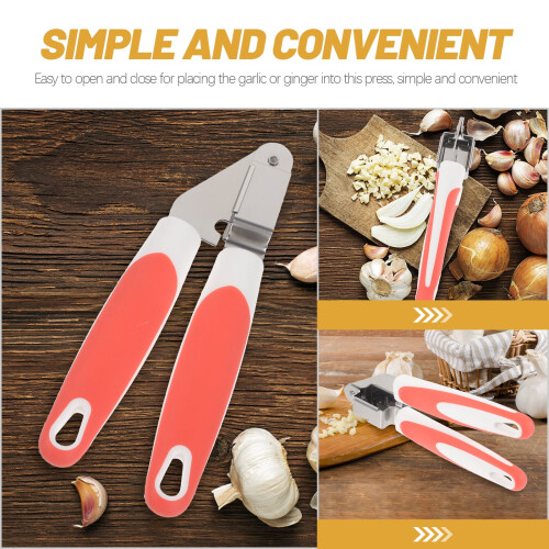 Garlic Press Stainless Steel Manual Squeezer 2