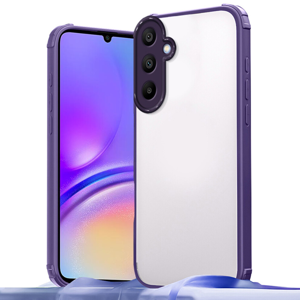 (Purple) For Samsung Galaxy A05s 4G Case Reinforced Corner Shockproof Tpu + Acrylic Phone Cover Purple 6914297261539