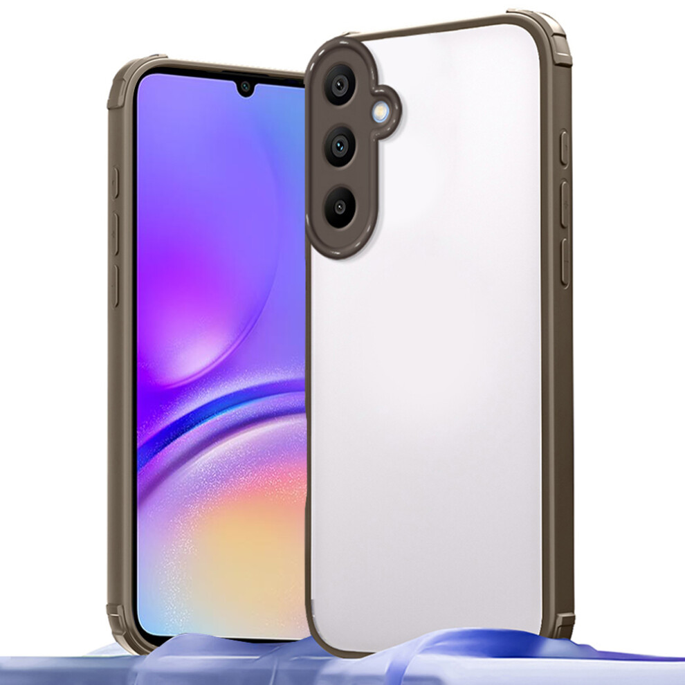(Brown) For Samsung Galaxy A05s 4G Case Reinforced Corner Shockproof Tpu + Acrylic Phone Cover Brown 6914293235374