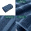 Cotton bath towels wavy striped 75x35 cm 4