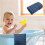 Cotton bath towels wavy striped 75x35 cm 5