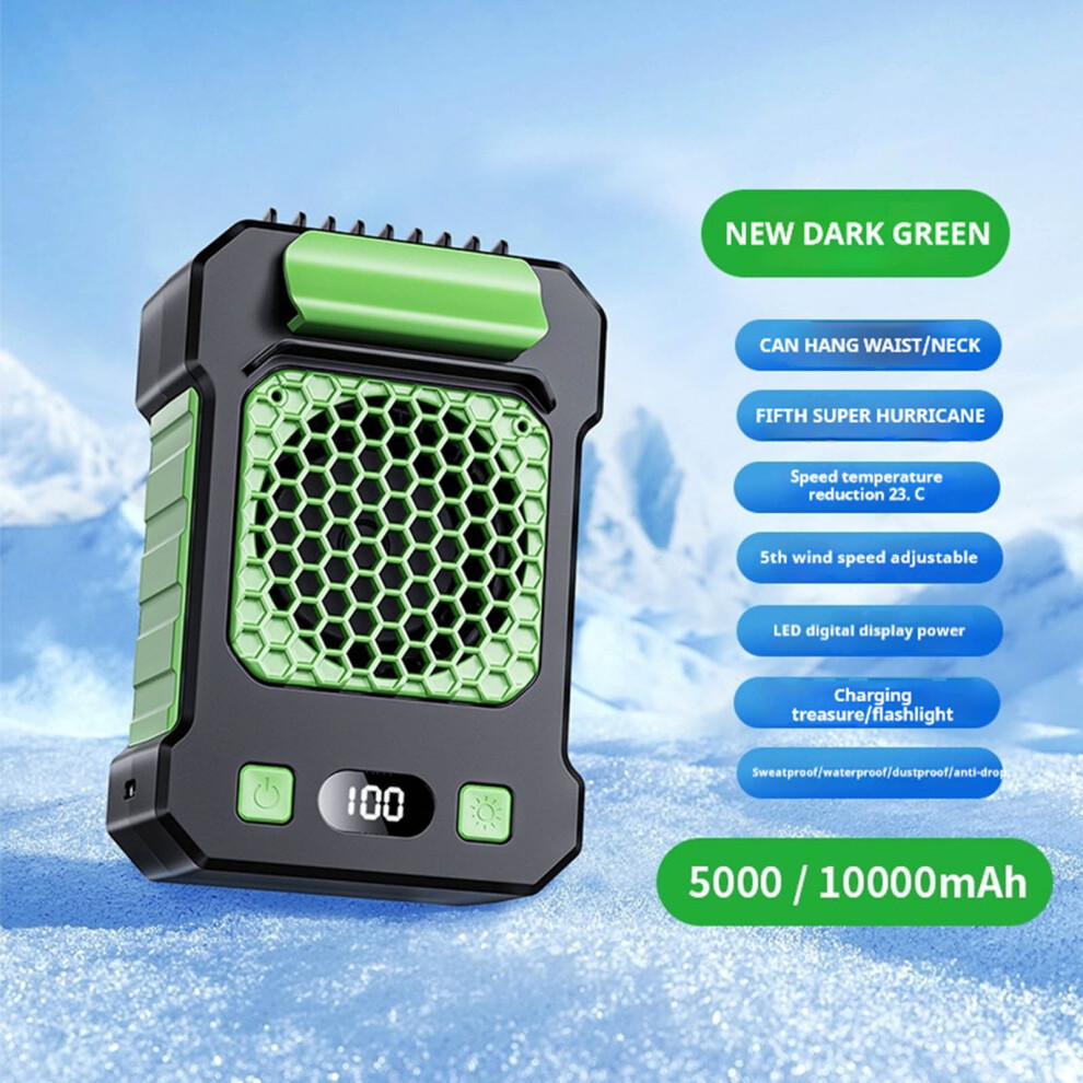 Oyigu Outdoor Waist-Mounted Usb Fan With Night Light 975221925770