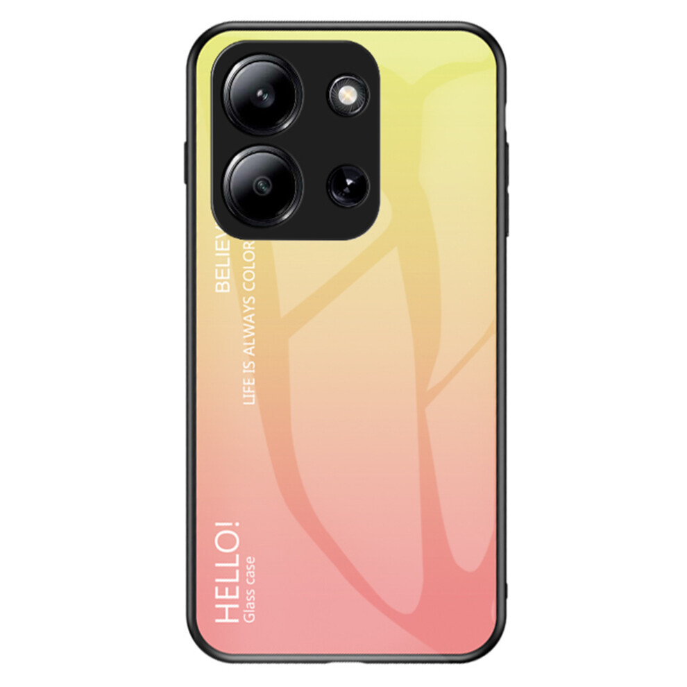 (Gradient ) Phone Case For Xiaomi Redmi 15C 5G (Eu) (173Mm) / 4G (Eu) (173Mm) / Poco C85 4G (173Mm) Anti-Scratch Tempered Glass + Pc + Tpu Yellow 6914296636192