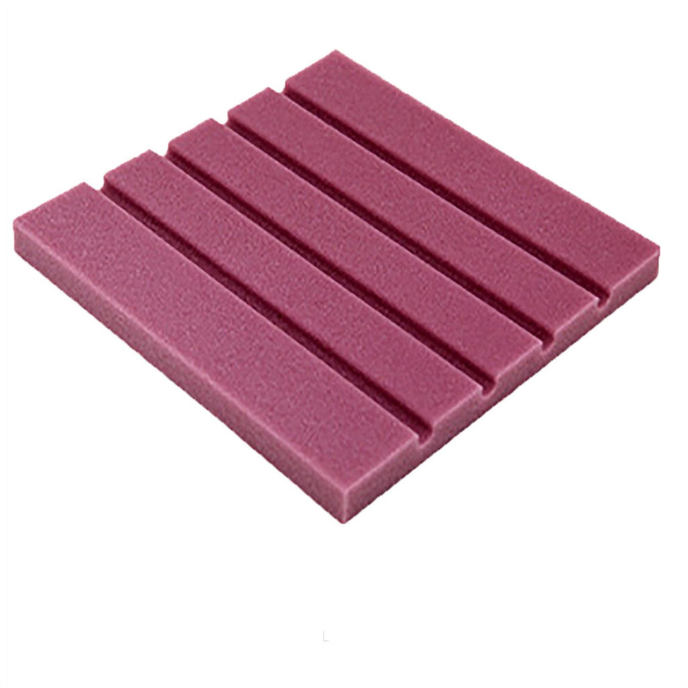 Acoustic Foam Panels Sound Absorption 12 Pcs Purple 975221920768