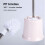 Jacenvly toilet bowl brush and holder set compact 1 pack 4