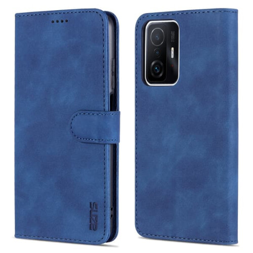 Capa carteira AZNS elegante - compatível com Xiaomi 11T Pro Marrom 1