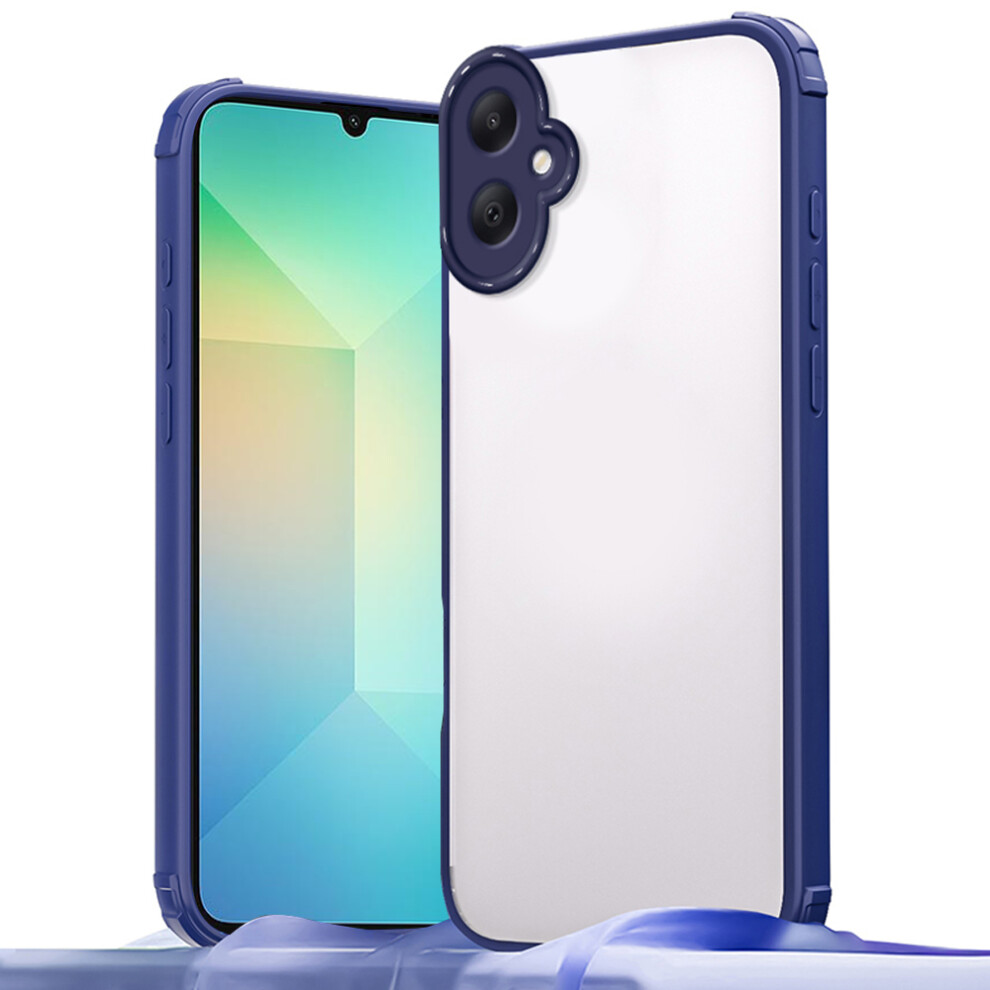 (Blue) For Samsung Galaxy A06 4G Case Reinforced Corner Shockproof Tpu + Acrylic Phone Cover Blue 6914293563637