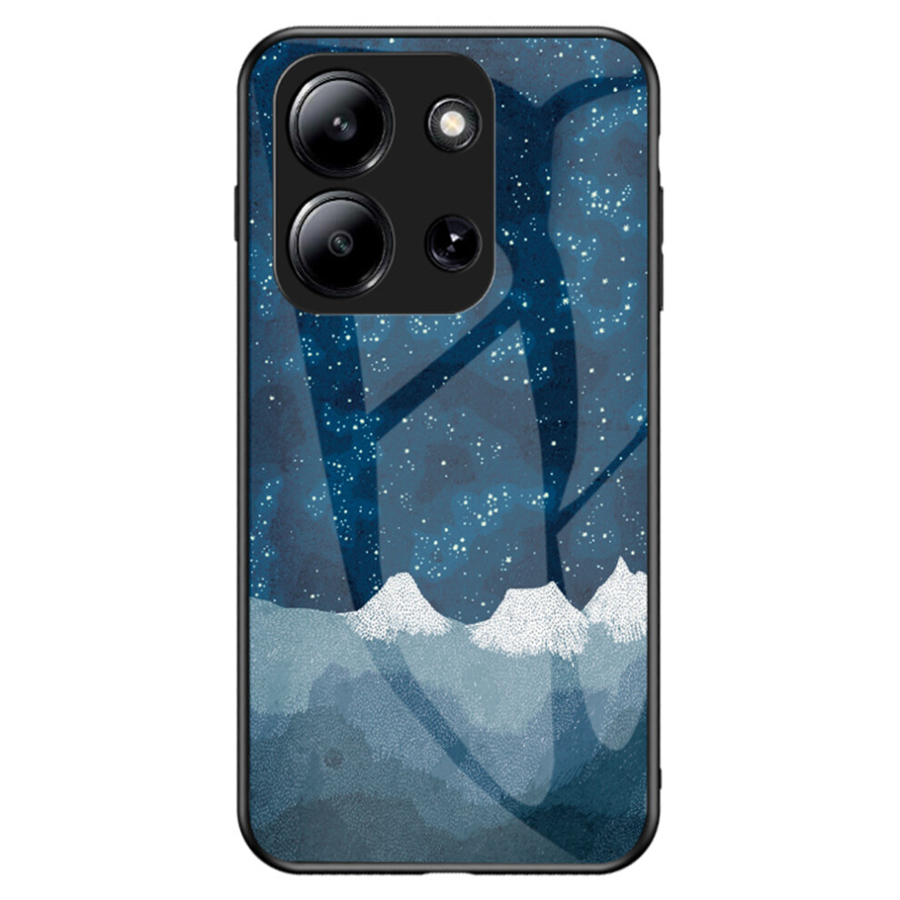 (Scattering Starry) For Xiaomi Redmi 15C 4G (Global) (171Mm) / Poco C85 4G (171Mm) Case Starry Sky Pattern Tempered Glass Phone Cover 6914292333446