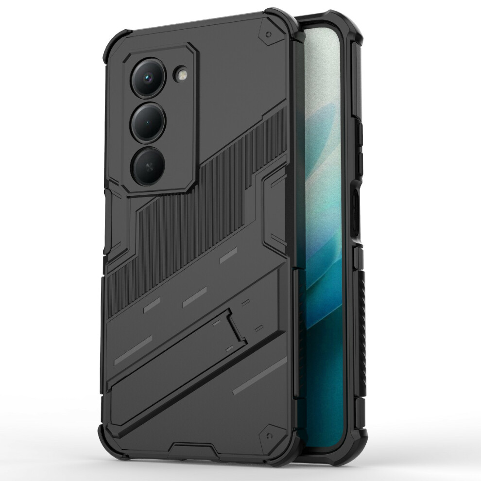 (Black) For Xiaomi Redmi 15 4G (Eu) (171Mm) Case Pc + Tpu Shockproof Phone Cover With Kickstand Black 6914293361301