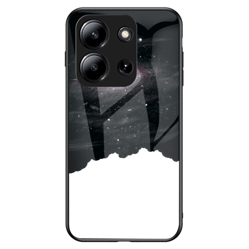 (Cosmic Starry Sky) For Xiaomi Redmi 15C 4G (Global) (171Mm) / Poco C85 4G (171Mm) Case Starry Sky Pattern Tempered Glass Phone Cover 6914295921497