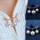 Pearl charm safety pin brooch silver 1 piece 2