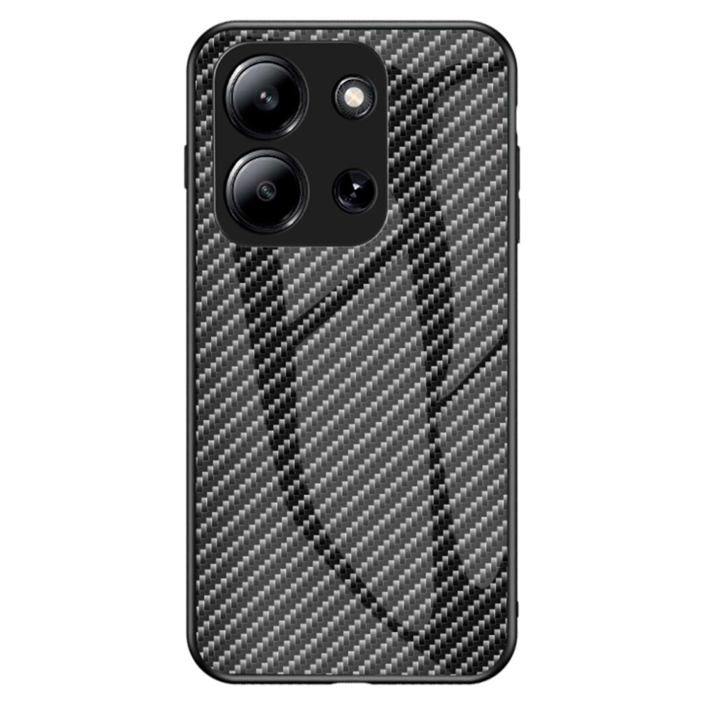 ( Fiber) For Xiaomi Redmi 15C 4G (Global) (171Mm) / Poco C85 4G (171Mm) Case Tempered Glass Shockproof Phone Cover Black 6914295283489