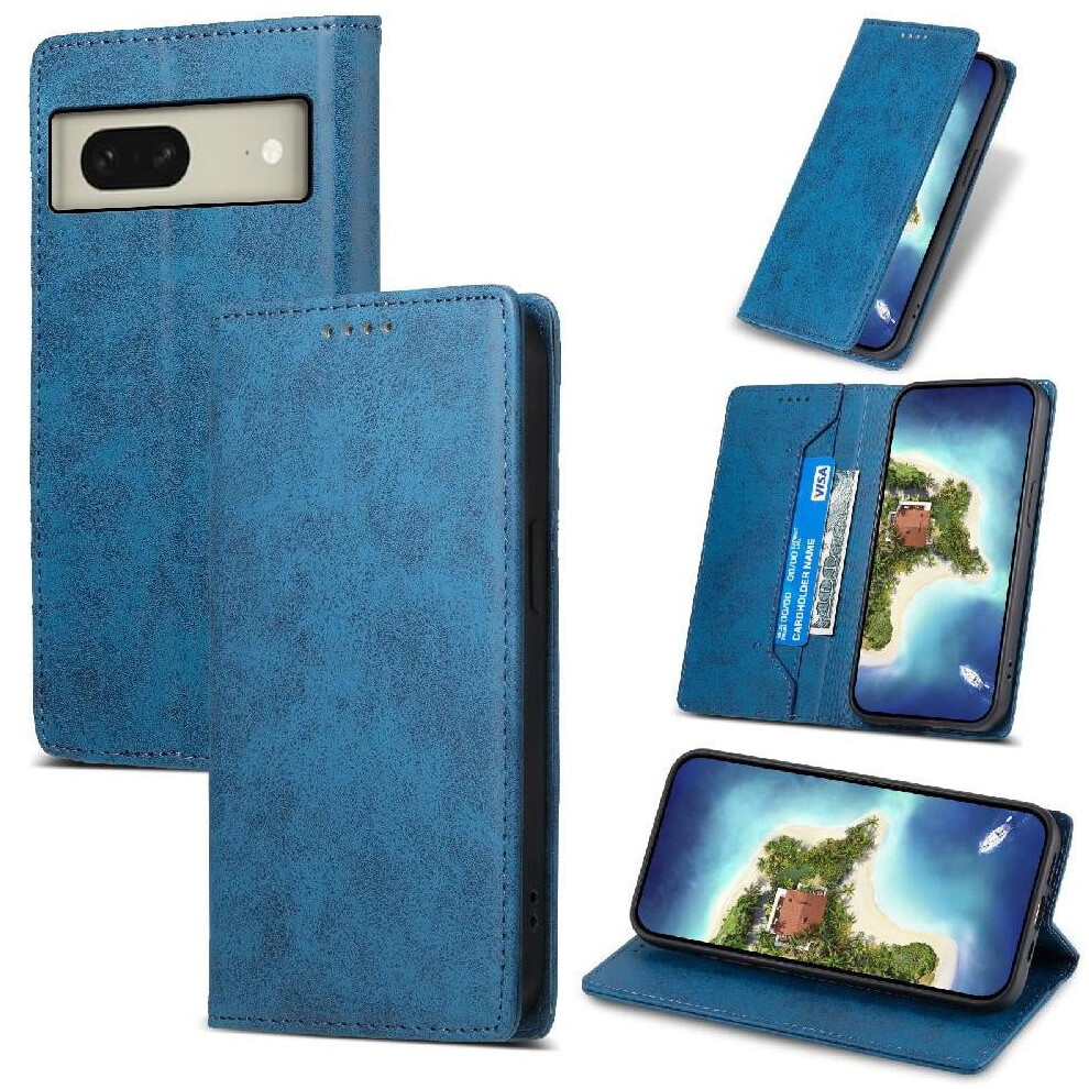 Flip Case For Google Pixel 8 Shockproof Tpu With Card Slot 971050054407