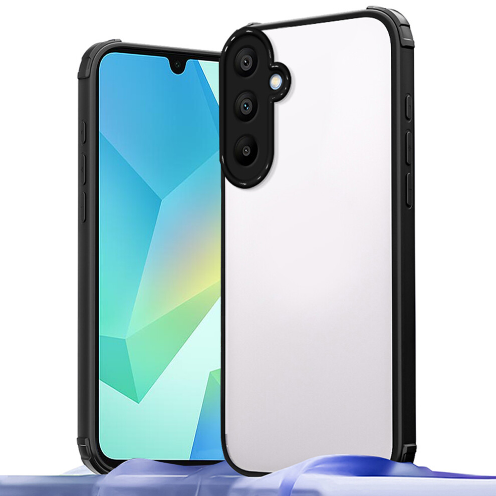 (Black) For Samsung Galaxy A16 4G / 5G Case Reinforced Corner Shockproof Tpu + Acrylic Phone Cover Black 6914299592440