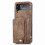 Θήκη κινητού με θήκη κάρτας - συμβατή με Samsung Galaxy Z Flip3Black 4
