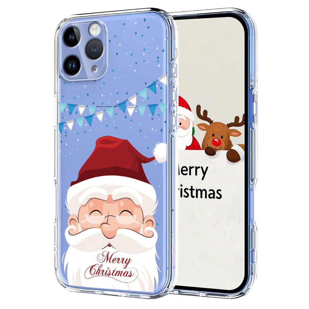 (Santa Claus) For Iphone 11 Pro Case Christmas Themed Pattern Printing Tpu Phone Back Cover 6914296631487