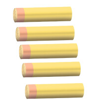 Sacs poubelle à cordon Leott 4 gallons, 75 unités, sacs compostables pour poubelle de cuisine/salle de bain, jaunes, sans parfum