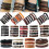 Punk Læderarmbånd Wrap Manchet til Mænd 4 stk. Sort 5