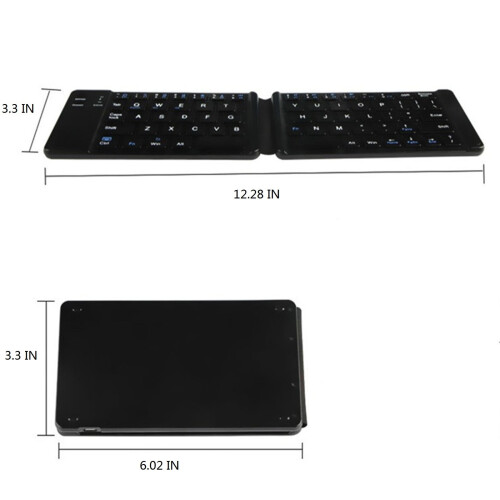 Foldable Bluetooth Keyboard for Android Windows PC Tablet 2
