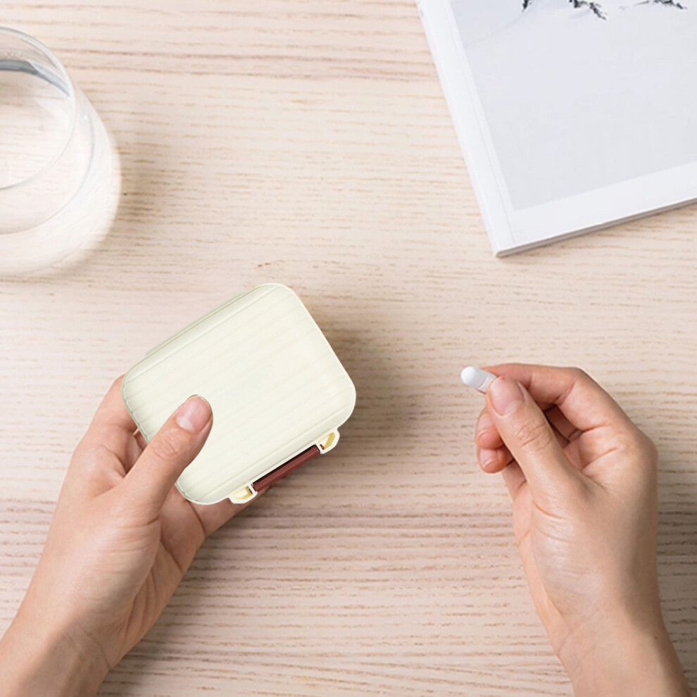 FloHua mini pill box 3-compartment moisture-proof travel