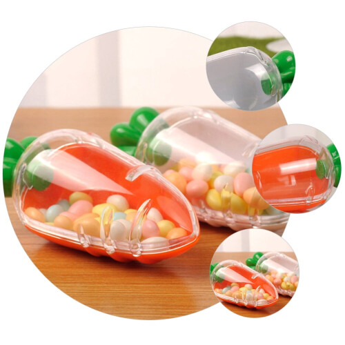 Carrot Candy Boxes Empty Fillable Egg Containers 10 pcs 2