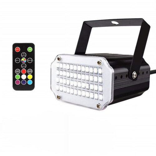 Stage Light 7 Colors 48 LEDs Sound-Activated